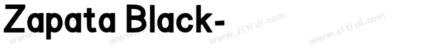 Zapata Black字体转换